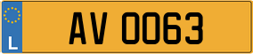 Trailer License Plate